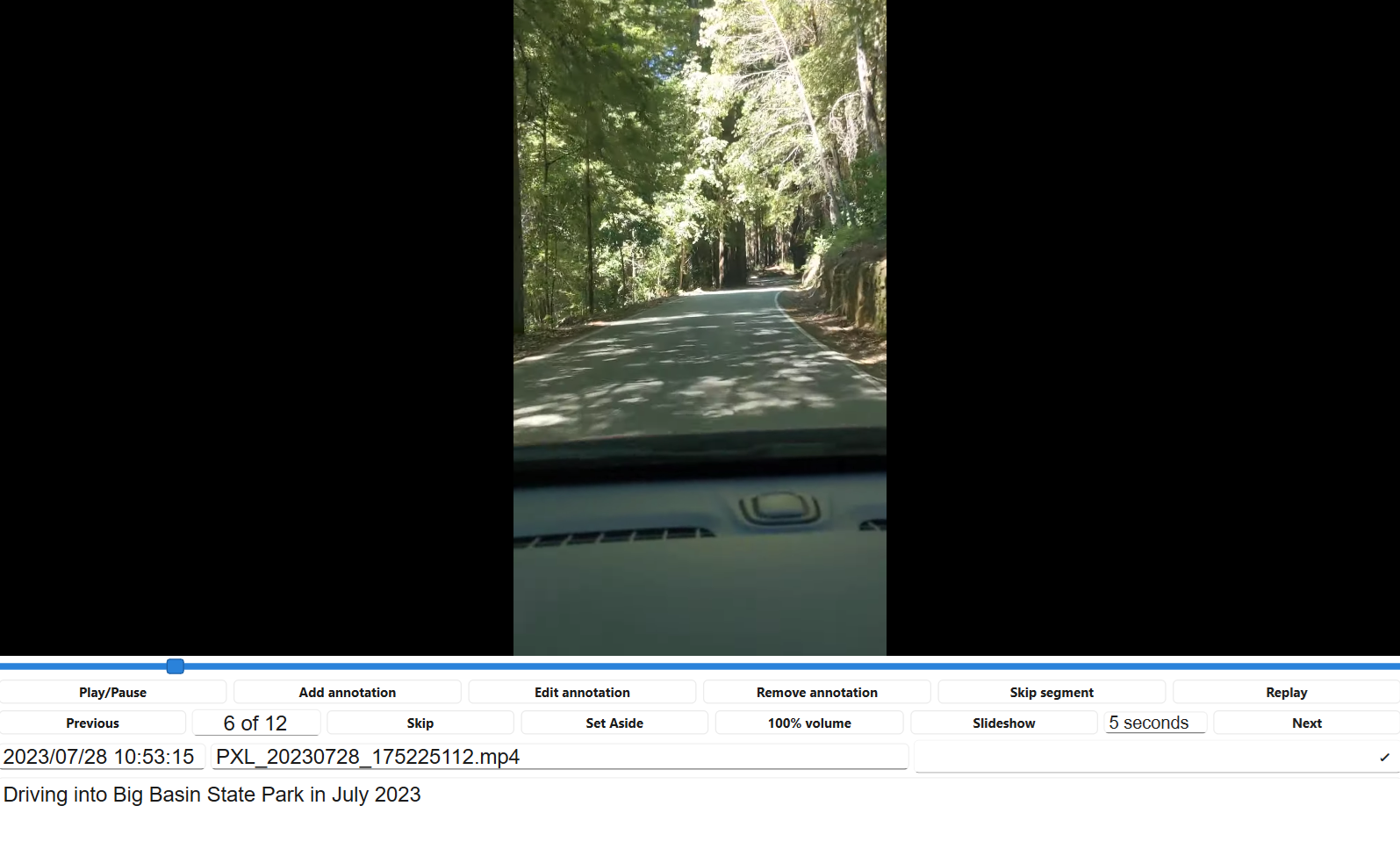 Video display and annotation